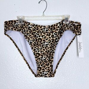 Nicole Miller Cheetah Tropic Animal Print Beach Vacation Bikini Bottom 3X